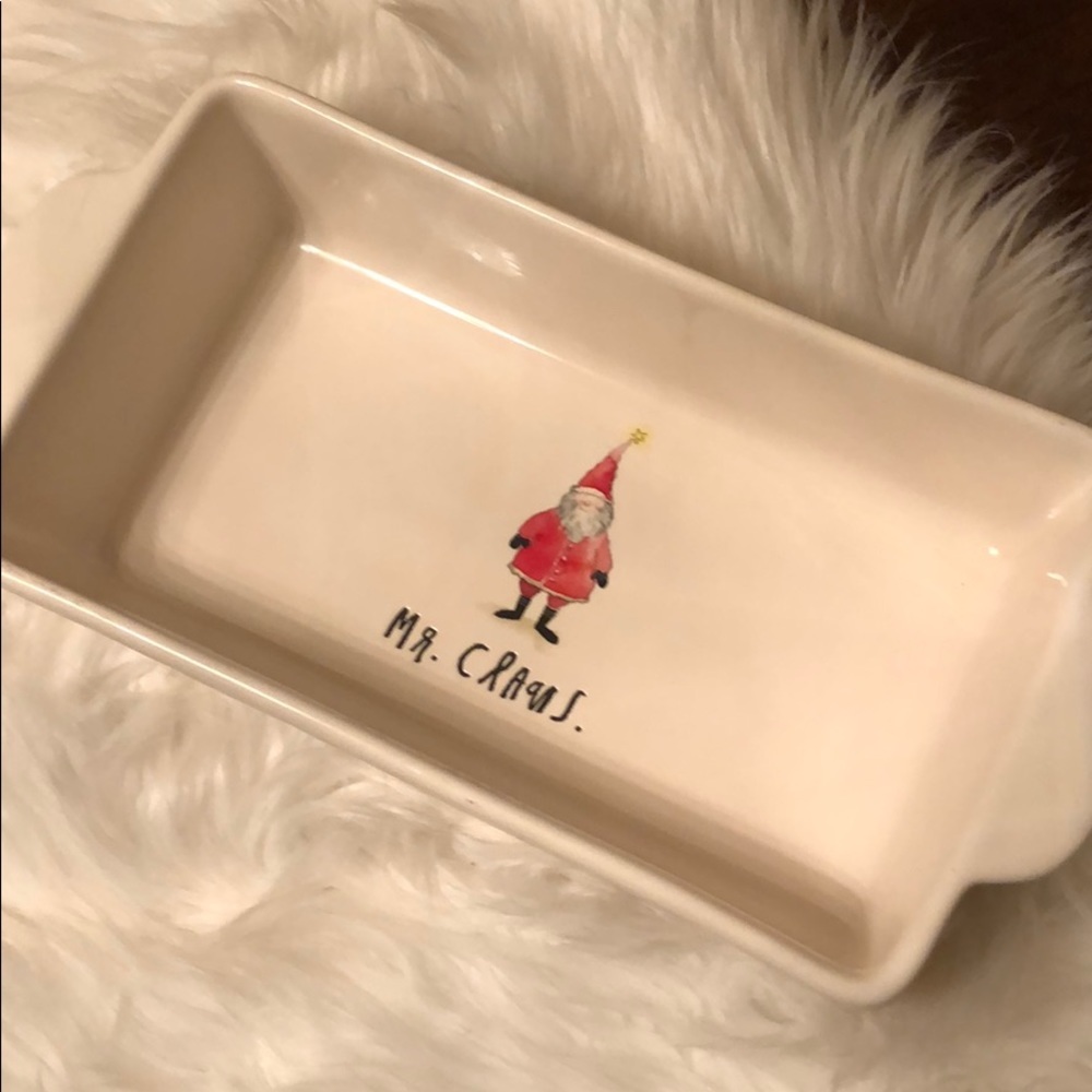 RAE DUNN MR. CLAUS LOAF DEEP DISH BAKING PAN